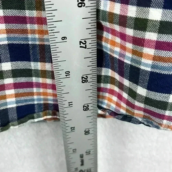 Cremieux Classics Men’s Shirt Sz L Blue White Plaid Button-down 100% Cotton - Picture 11 of 11